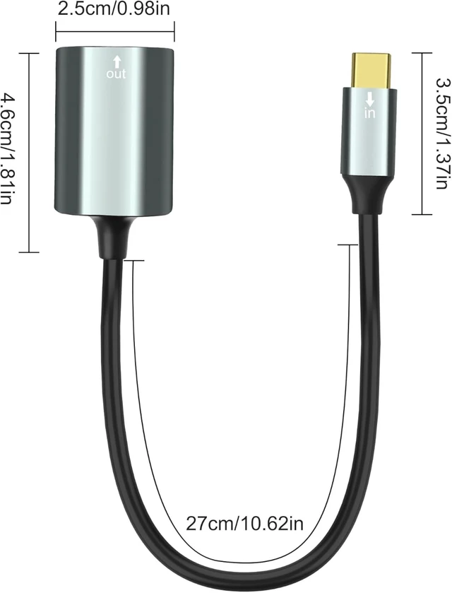 Alt view image 2 of 7 - XMSJSIY USB Type-C to SPDIF Optical Audio Cable -30CM/11.8INCH