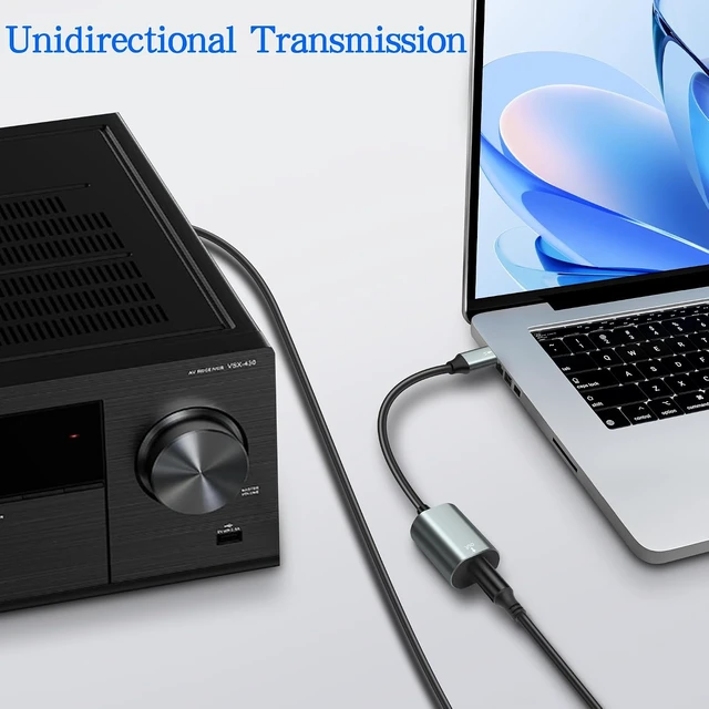 Alt view image 6 of 7 - XMSJSIY USB Type-C to SPDIF Optical Audio Cable -30CM/11.8INCH