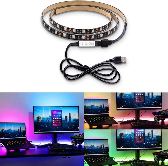 Alt view image 5 of 7 - XMSJSIY DC 5V Led Dimmer USB RGB Led Controller 3Keys Multi-Colour-M/3.28FT