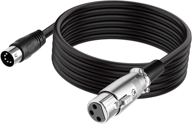 Main image of XMSJSIY MIDI 5 Pin DIN Male to XLR 3 Pin Female Audio Cable