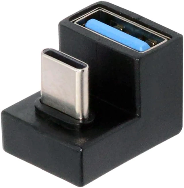 Main image of cablecc 360 Degree Up Down Angled Type-C USB-C OTG to USB 3.0 Female Extension Adapter for Cell Phone Tablet