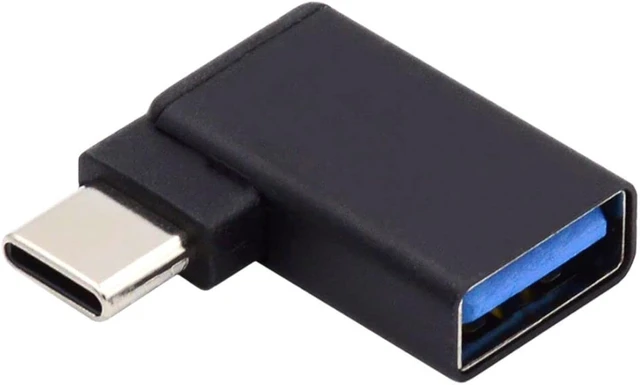 Alt view image 7 of 7 - chenyang USB C to USB 3.0 Adapter USB C Male to USB 3.0 Female 90 Degree Right Angled OTG Converter Adapter for Laptop Cell Phone