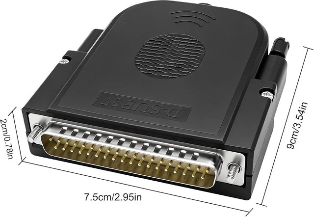 Alt view image 2 of 7 - XMSJSIY DB37 Male Solderless Breakout Connector D-SUB 37 Pin Serial Adapter
