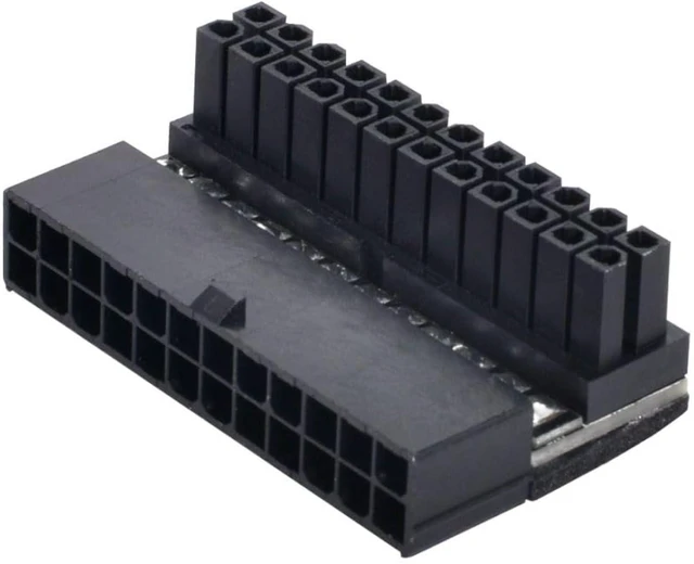 Main image of chenyang ATX 24Pin Male to Female 90 Degree Angled Mainboard PSU Power Supply Header Direction Gender Changer Connector Adapter