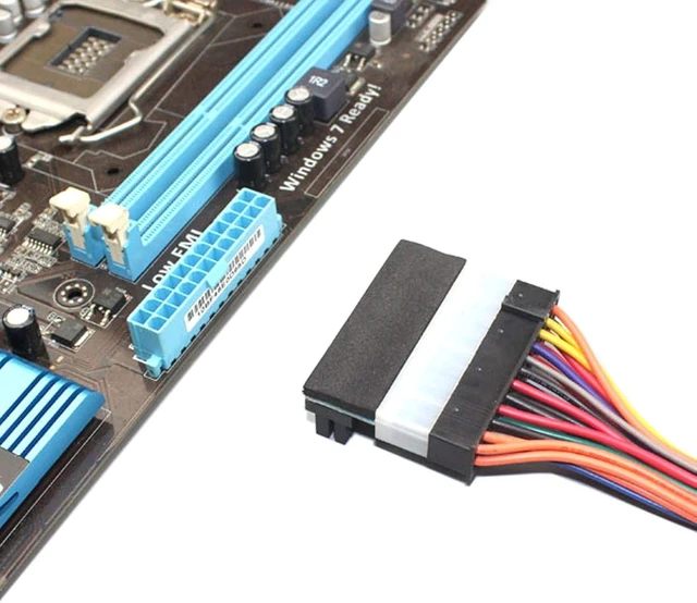 Alt view image 2 of 7 - chenyang ATX 24Pin Male to Female 90 Degree Angled Mainboard PSU Power Supply Header Direction Gender Changer Connector Adapter