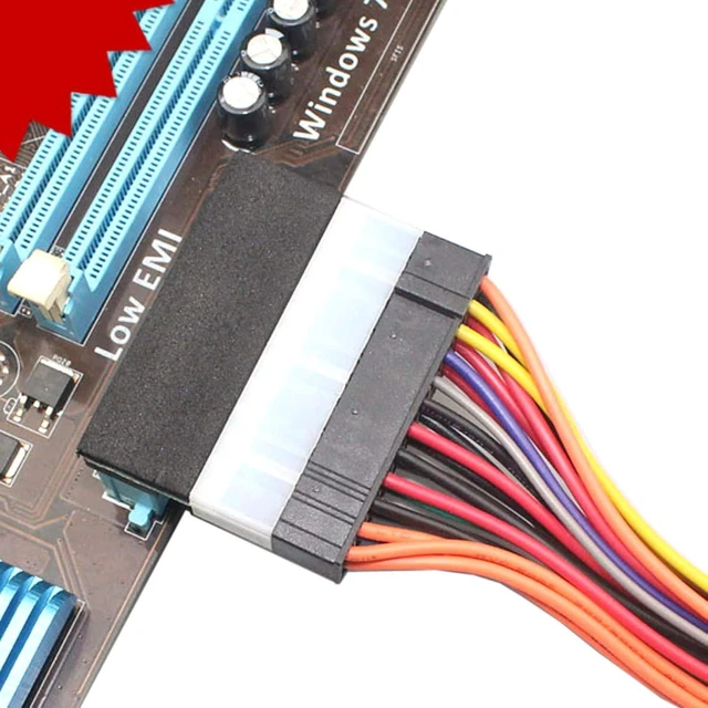 Alt view image 3 of 7 - chenyang ATX 24Pin Male to Female 90 Degree Angled Mainboard PSU Power Supply Header Direction Gender Changer Connector Adapter