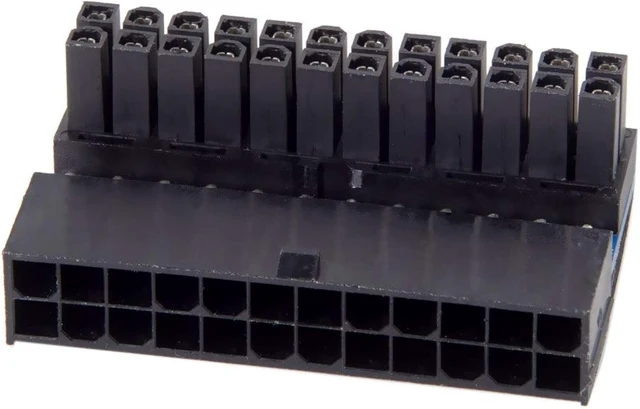 Alt view image 7 of 7 - chenyang ATX 24Pin Male to Female 90 Degree Angled Mainboard PSU Power Supply Header Direction Gender Changer Connector Adapter