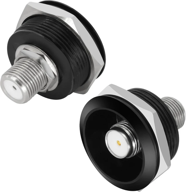 Main image of XMSJSIY F-Type Panel Mount F-Type Female to Female Coupler Adapter- 2PCS