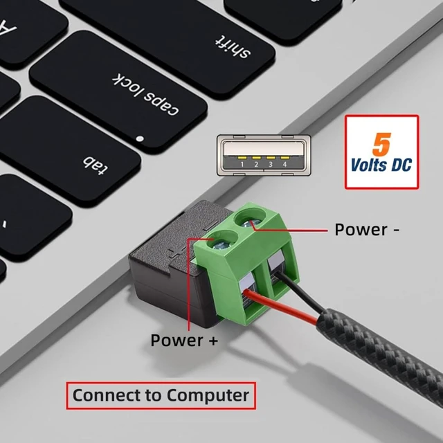 Alt view image 3 of 7 - chenyang 5 Pack USB A 2Pin Plug 5V3A Charging Terminal Solderless Adapter for Power Bank/Phone/Radiators/Laptop