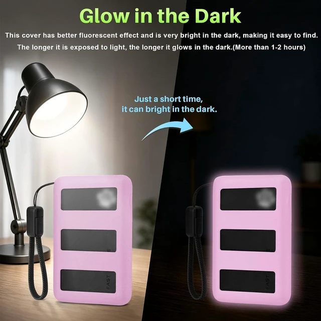 Alt view image 3 of 7 - Heat Dissipation Soft Silicone Case for INIU 10000mAh 45W Portable Charger