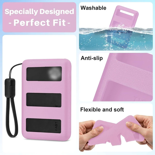 Alt view image 5 of 7 - Heat Dissipation Soft Silicone Case for INIU 10000mAh 45W Portable Charger
