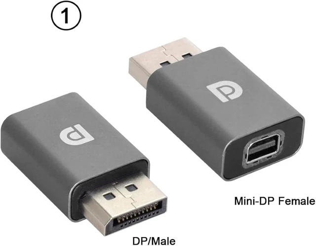 Alt view image 4 of 7 - chenyang Mini DP DisplayPort to DP DisplayPort Male Female Ultra-HD UHD Extension Adapter for Video PC Laptop TV 1.2 4K 60hz 3pcs/Set