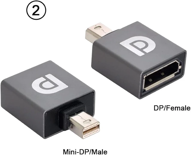 Alt view image 5 of 7 - chenyang Mini DP DisplayPort to DP DisplayPort Male Female Ultra-HD UHD Extension Adapter for Video PC Laptop TV 1.2 4K 60hz 3pcs/Set