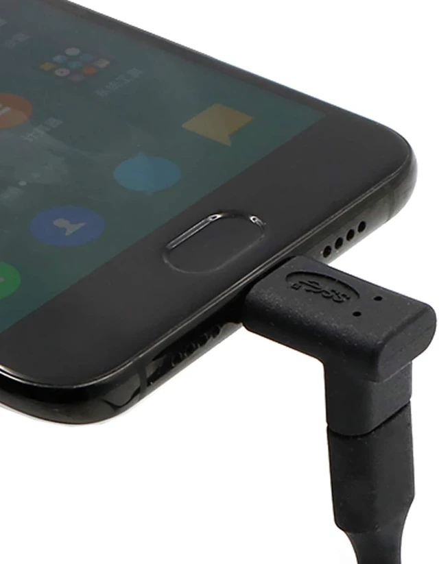 Alt view image 4 of 7 - chenyang CY USB C Connector,USB 3.1 Type-C Male to Female 90 Degree UP Down Angled Extension Adapter for Laptop & Tablet & Mobile Phone