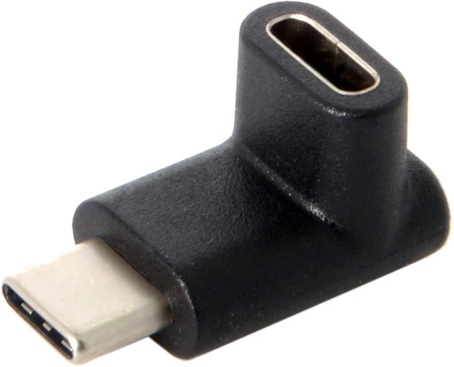 Alt view image 5 of 7 - chenyang CY USB C Connector,USB 3.1 Type-C Male to Female 90 Degree UP Down Angled Extension Adapter for Laptop & Tablet & Mobile Phone