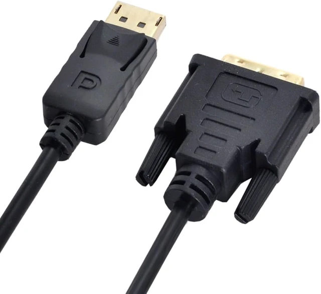 Alt view image 5 of 7 - chenyang 5.91FT DisplayPort to DVI Cable,DisplayPort Male to DVI Male 24+1 Gold-Plated 1920x1080P Ultra-HD Video Cable for Projector and Monitor