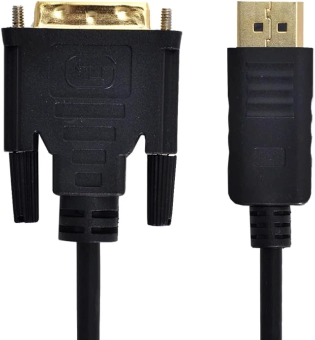 Alt view image 6 of 7 - chenyang 5.91FT DisplayPort to DVI Cable,DisplayPort Male to DVI Male 24+1 Gold-Plated 1920x1080P Ultra-HD Video Cable for Projector and Monitor