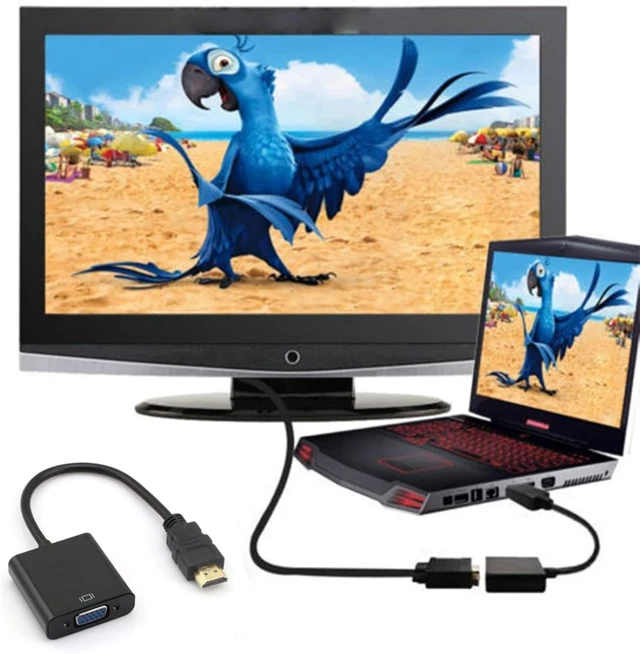 Alt view image 5 of 7 - chenyang HDMI to VGA Adapter, Gold-Plated HDMI Male to VGA Female Cable Adapter with Micro/Mini HDMI Converter for Computer, Desktop, Laptop, Monitor, Projector
