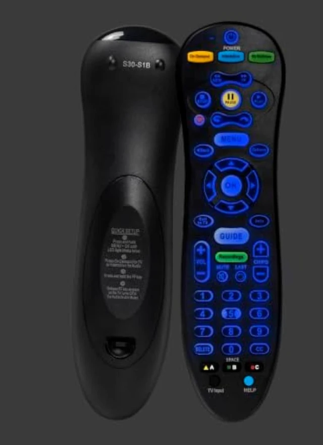 Alt view image 3 of 4 - Universal S30-S1B Remote for AT&T U-Verse Receiver, with Backlit Function