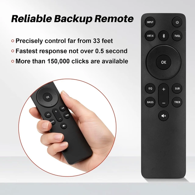 Alt view image 5 of 7 - Replacement Soundbar Remote Control Fit for VIZIO Home Theater Sound Bar