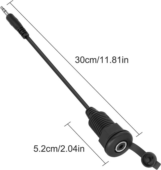 Alt view image 2 of 7 - XMSJSIY 3.5mm TRS Panel Mount Stereo Audio Cable 3.5mm 1/8" TRS Male Plug