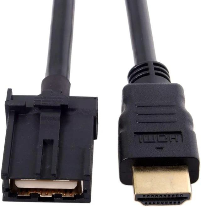 Alt view image 7 of 7 - Chenyang HDMI 1.4 Type E to HDMI Type A Video Audio Cable 1.5M Automotive Grade for Hyundai H1 Car