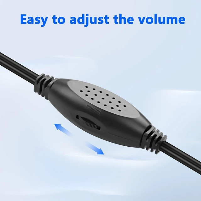 Alt view image 3 of 7 - XMSJSIY Mini Computer Speaker for Desktop PC 3.5mm TRS Input -1.2M/3.9FT