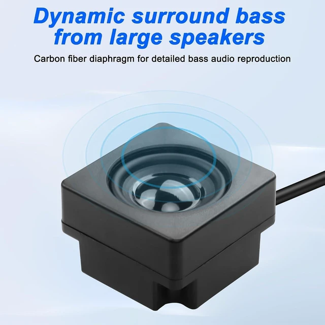 Alt view image 5 of 7 - XMSJSIY Mini Computer Speaker for Desktop PC 3.5mm TRS Input -1.2M/3.9FT