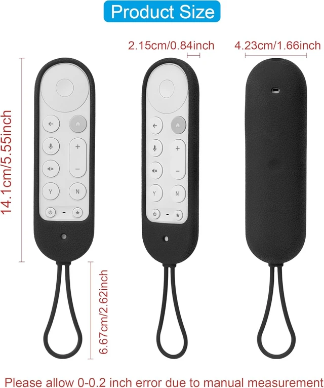 Alt view image 3 of 7 - Protective Silicone Case for Google TV Streamer 4K Voice Remote 2024