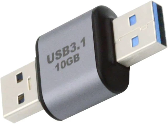 Main image of chenyang USB 3.1 Gen 2 Adapter,USB Male to USB Male 10Gbps Data Transfer 5V3A Fast Charging Aluminum Alloy Converter Adapter for Headphones/Disk/Phone