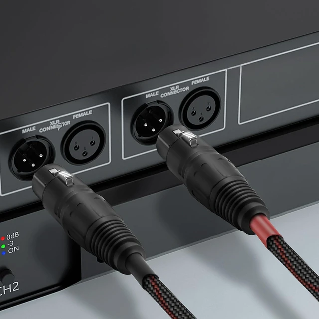 Alt view image 7 of 7 - XMSJSIY 4.4mm to Dual XLR 3 Pin Balance Female Headphone Audio Splitter