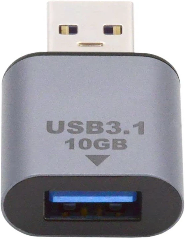 Alt view image 7 of 7 - chenyang USB 3.1 Gen 2 Adapter,USB Male to USB Male 10Gbps Data Transfer 5V3A Fast Charging Aluminum Alloy Converter Adapter for Headphones/Disk/Phone
