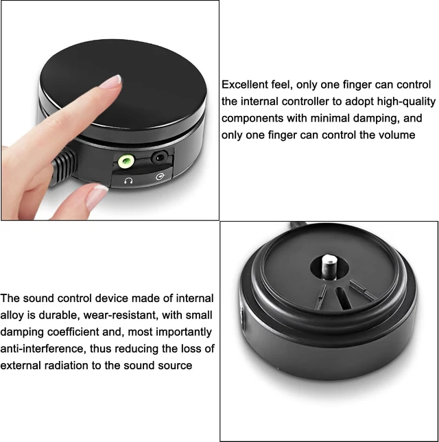 Alt view image 4 of 7 - XMSJSIY Computer Speakers Headphones Audio Switch Volume Control Converter