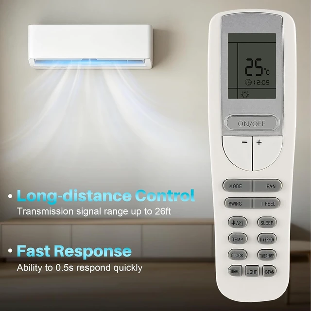 Alt view image 5 of 7 - YAA1FB Replacement Remote Control for Lennox AC Air Conditioner