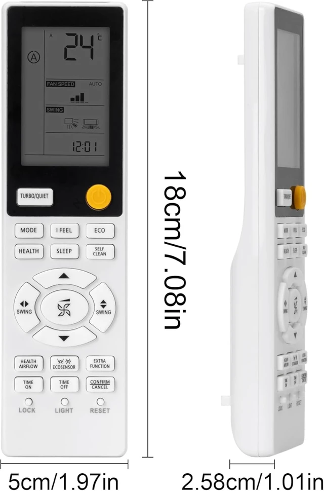 Alt view image 3 of 7 - YR-HJ New Remote Control for Haier Arctic Expert Plus Split Air Conditioner