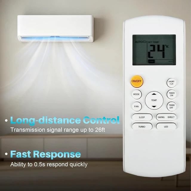 Alt view image 5 of 7 - Backlit Remote Control for Midea MRCOOL FRIMEC Klimaire AC Air Conditioner
