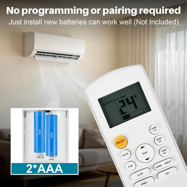 Alt view image 4 of 7 - Backlit Remote Control for Midea MRCOOL FRIMEC Klimaire AC Air Conditioner