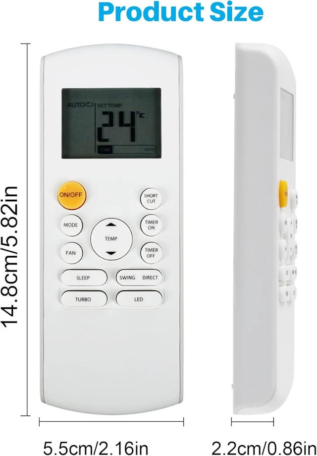 Alt view image 7 of 7 - Backlit Remote Control for Midea MRCOOL FRIMEC Klimaire AC Air Conditioner