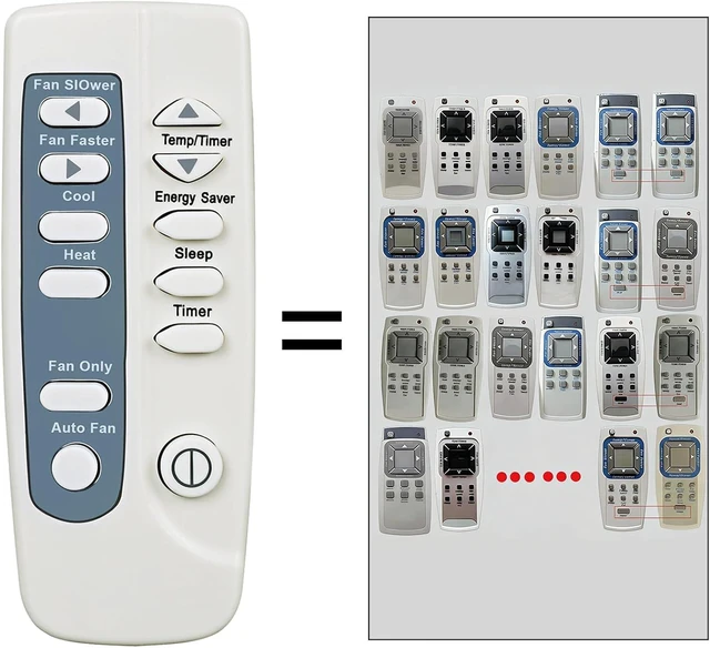 Main image of Replacement for Frigidaire Air Conditioner Remote Control Listed in Picture