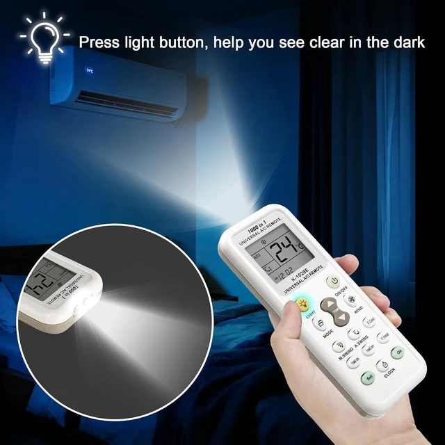 Alt view image 4 of 7 - Universal Air Conditioner Remote Control 1000 IN 1 for Most Brand AC Unit