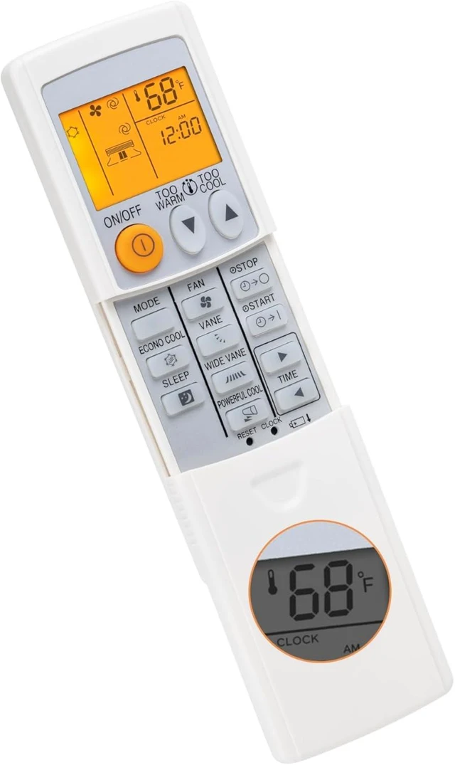 Main image of Backlit Replaced Remote Control Compatible with Mitsubishi Air Conditioner
