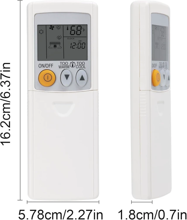 Alt view image 5 of 7 - Backlit Replaced Remote Control Compatible with Mitsubishi Air Conditioner