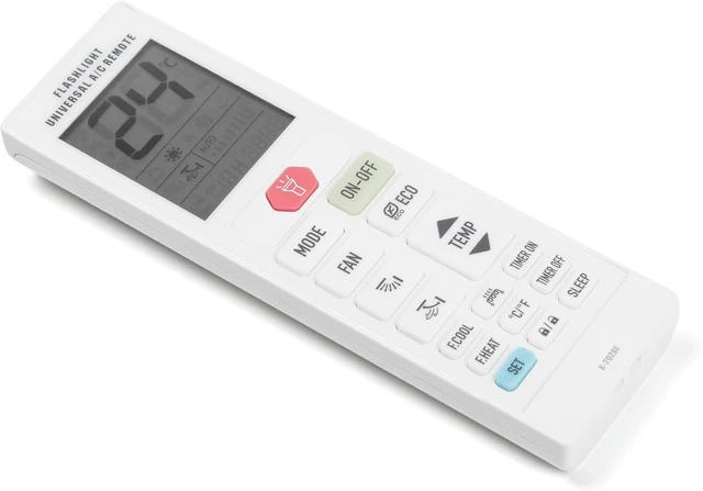 Alt view image 3 of 7 - Flashlight Universal A/C Remote Air Conditioner Controller with °F/°C Modes