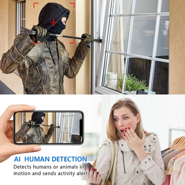 Alt view image 6 of 7 - Mini Indoor Security Camera Wireless Home Upgraded Small Outdoor Cameras 1080P Micro Nanny Cam Motion Detection Wide Angle Cloud & SD Storage Night Vision No Need WiFi Camaras for House Security