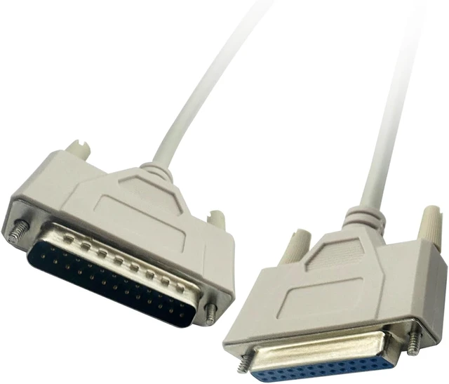 Alt view image 6 of 7 - DB25 25 Pin Serial Port Cable Male/Female RS232 1.5m