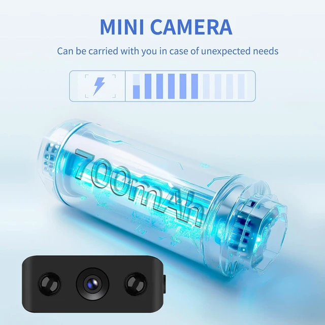 Alt view image 5 of 7 - Mini Indoor Security Camera Wireless Home Camera Smart Small Outdoor WiFi Pet Cameras 1080P Tiny Nanny Cam Wide Angle Night Vision Home Indoor Outdoor Camara, No Need WiFi Camaras for House Security