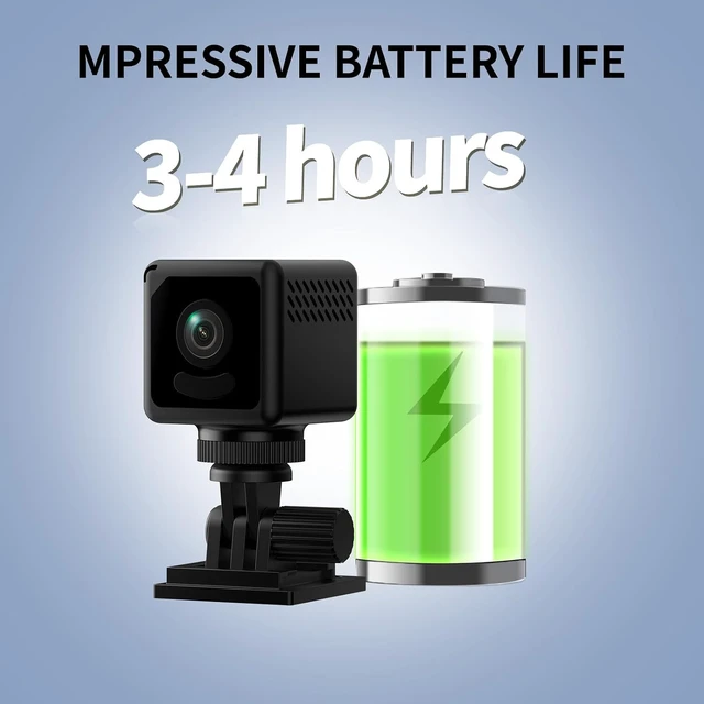 Alt view image 5 of 7 - 4K Mini Security Camera WiFi Wireless Camera Small Smart Portable HD Nanny Cam