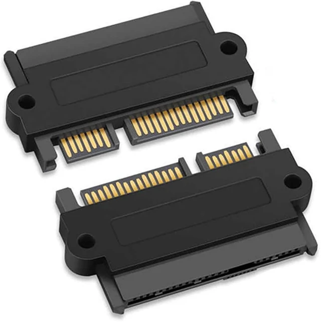 Alt view image 2 of 7 - SFF 8482 SAS to SATA Adapter Cable 7 Pin Data 15 Pin Power5