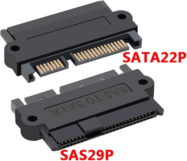 Alt view image 3 of 7 - SFF 8482 SAS to SATA Adapter Cable 7 Pin Data 15 Pin Power5