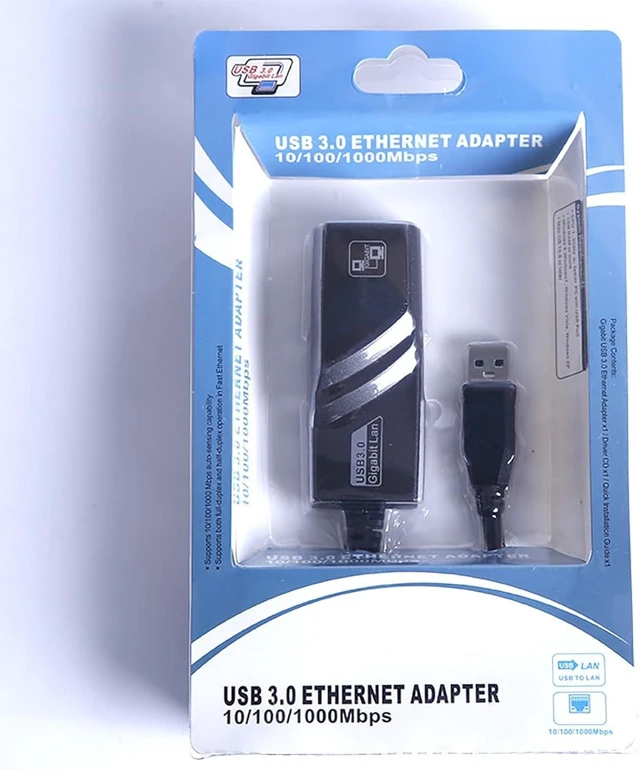 Alt view image 2 of 7 - USB 3.0 to RJ45 Gigabit Ethernet Adapter 1000Mbps Wired Network LAN Adapter Plug and Play for Laptop Desktop and Ultrabook